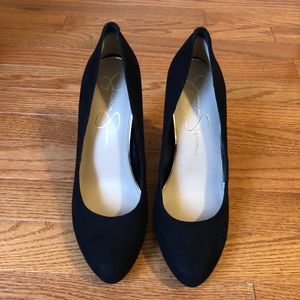 Black Suede Jessica Simpson pumps